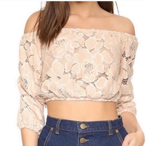 Anthropologie Tularosa lace crop top - Picture 1 of 9